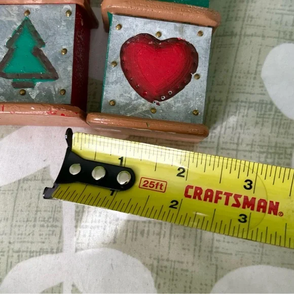 Vintage Festive Winter Handmade Wooden Bird House Wall Hanging Home Decor Set - Picture 7 of 8